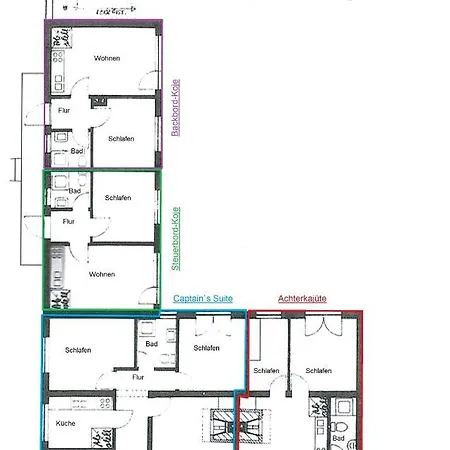 Backbord-koje 아파트 *